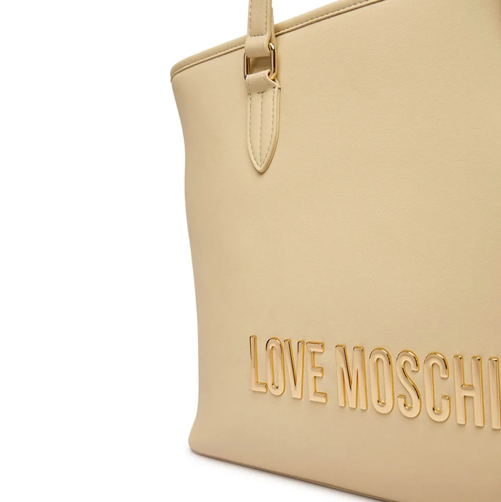 Borsa Donna Shopping LOVE MOSCHINO linea Bold Bag color Burro