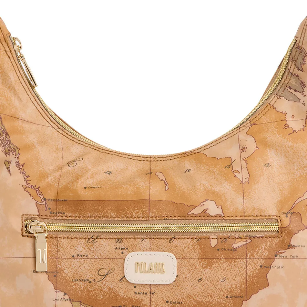Borsa Donna Sottospalla 1A Classe Alviero Martini linea Soft Petals in Tessuto Soft Geo Classic e Avorio LE58