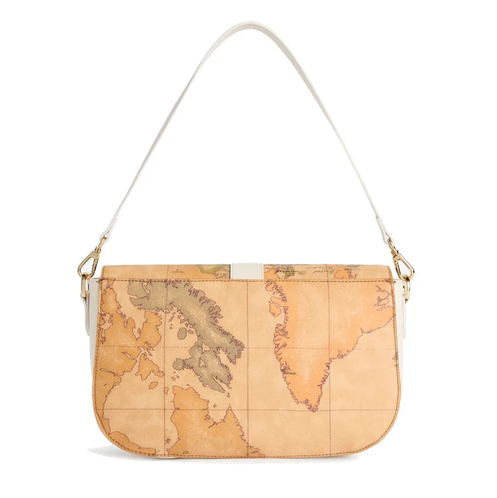 Borsa Donna Sottospalla 1A Classe Alviero Martini linea Escape Geo stampa Geo Classic e Avorio LE62