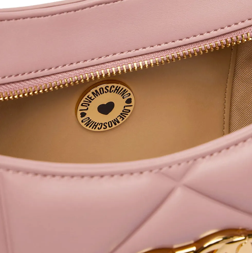 Borsa Donna Sottospalla LOVE MOSCHINO linea Embossed Rosa