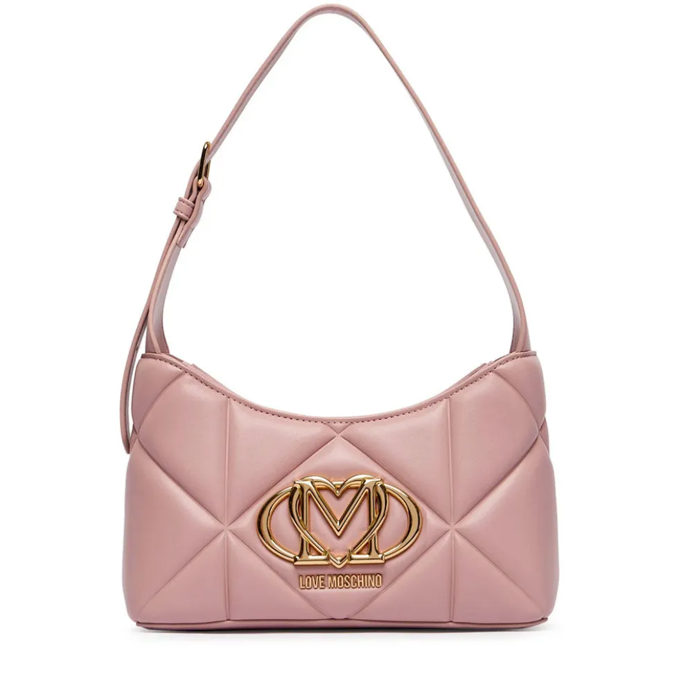 Borsa Donna Sottospalla LOVE MOSCHINO linea Embossed Rosa
