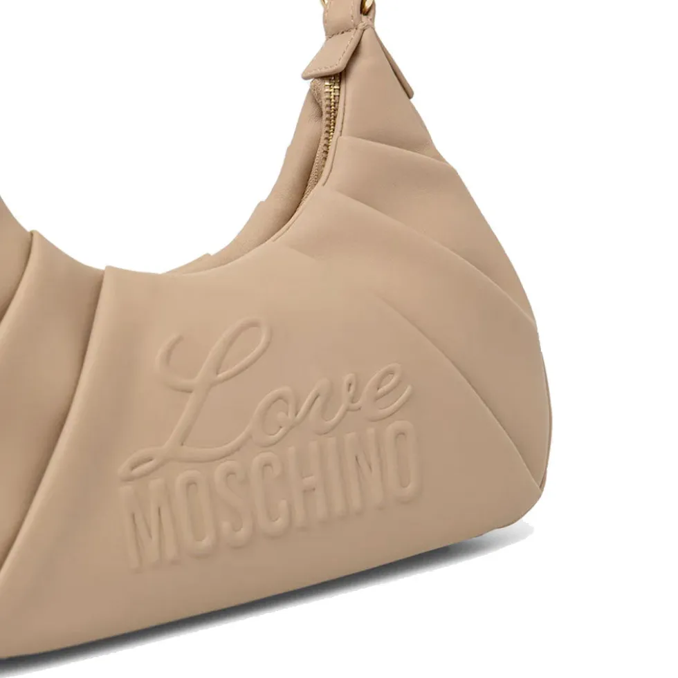 Borsa Donna Sottospalla LOVE MOSCHINO in Ecopelle Taupe