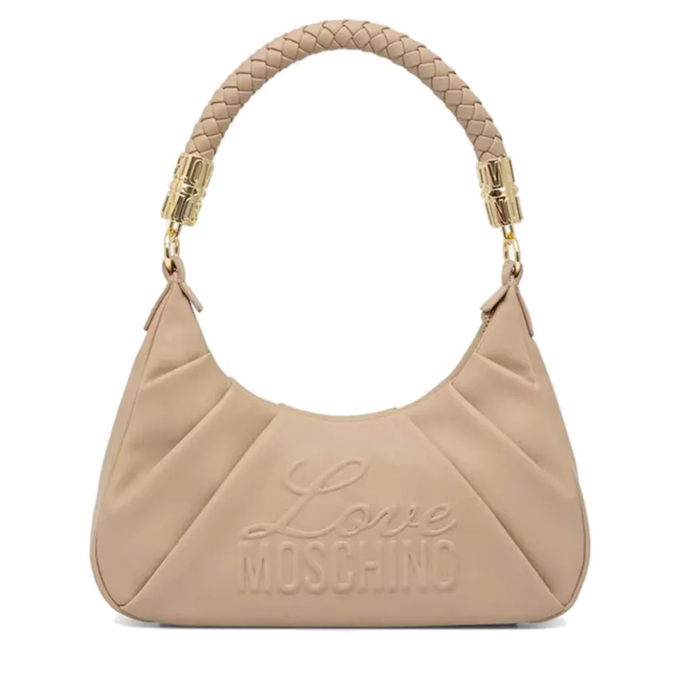 Borsa Donna Sottospalla LOVE MOSCHINO in Ecopelle Taupe