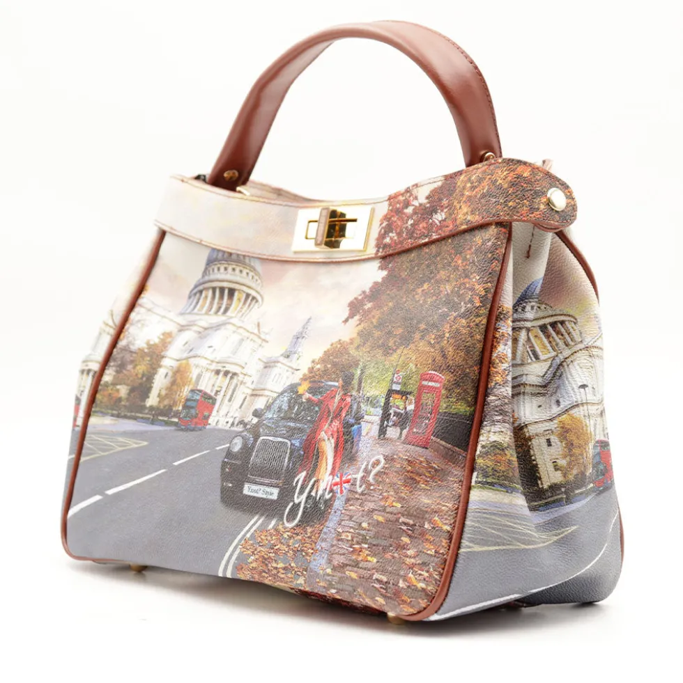 Borsa Donna Y NOT a Mano con Tracolla YES-645 London Tourist