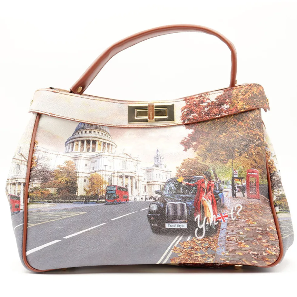 Borsa Donna Y NOT a Mano con Tracolla YES-645 London Tourist