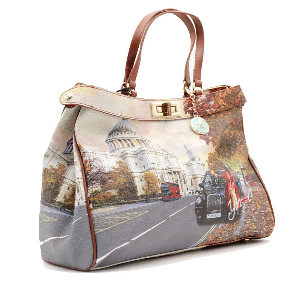 Borsa Donna Y NOT a Mano con Tracolla YES-650 London Tourist