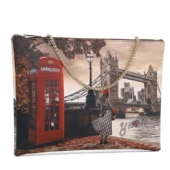 Borsa Donna Y NOT Clutch con Tracolla in Catena YES-605 London Bridge
