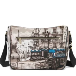 Borsa Donna Y NOT con Tracolla Regolabile linea YES-370 Petrol Paris