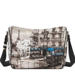 Borsa Donna Y NOT con Tracolla Regolabile linea YES-370 Petrol Paris