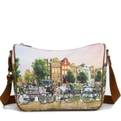 Borsa Donna Y NOT con Tracolla Regolabile linea YES-370 Flower River