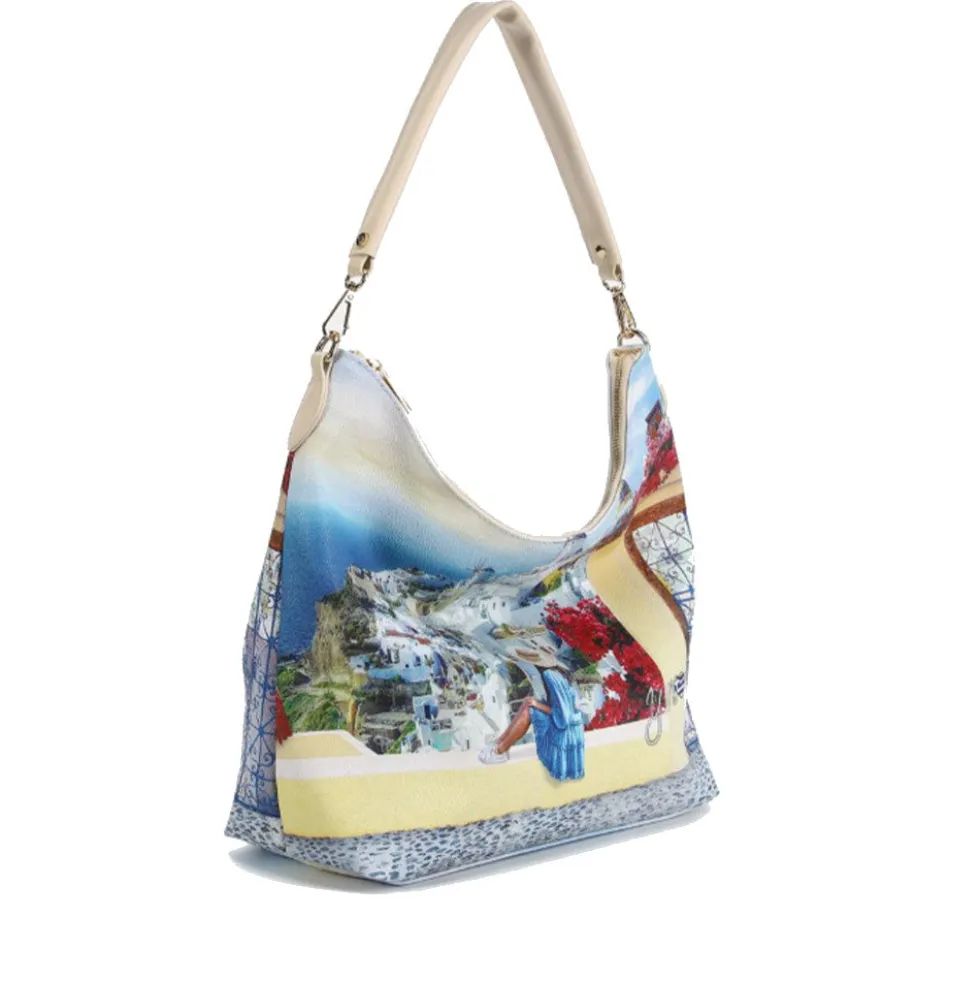 Borsa Donna Y NOT Hobo a Spalla YES-618 Greek Summer