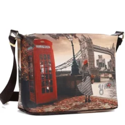 Borsa Donna Y NOT Hobo Easy Large a Tracolla YES-607 London Bridge