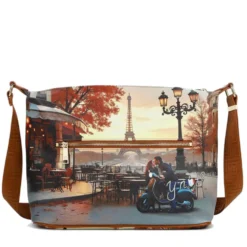 Borsa Donna Y NOT Hobo Easy Large a Tracolla YES-607 Kisses From Paris