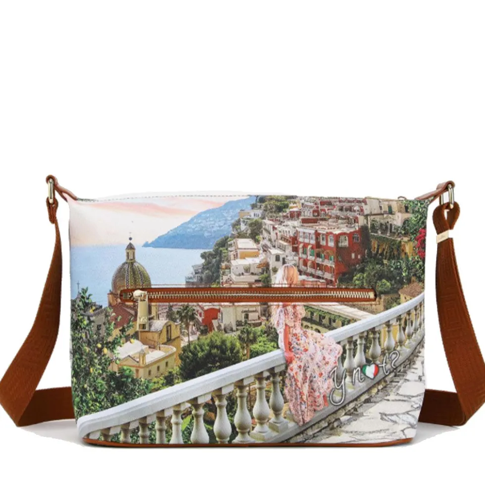Borsa Donna Y NOT Hobo Easy Large a Tracolla YES-607 Dreaming Coast