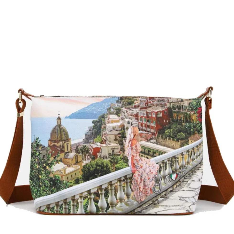 Borsa Donna Y NOT Hobo Easy Large a Tracolla YES-607 Dreaming Coast