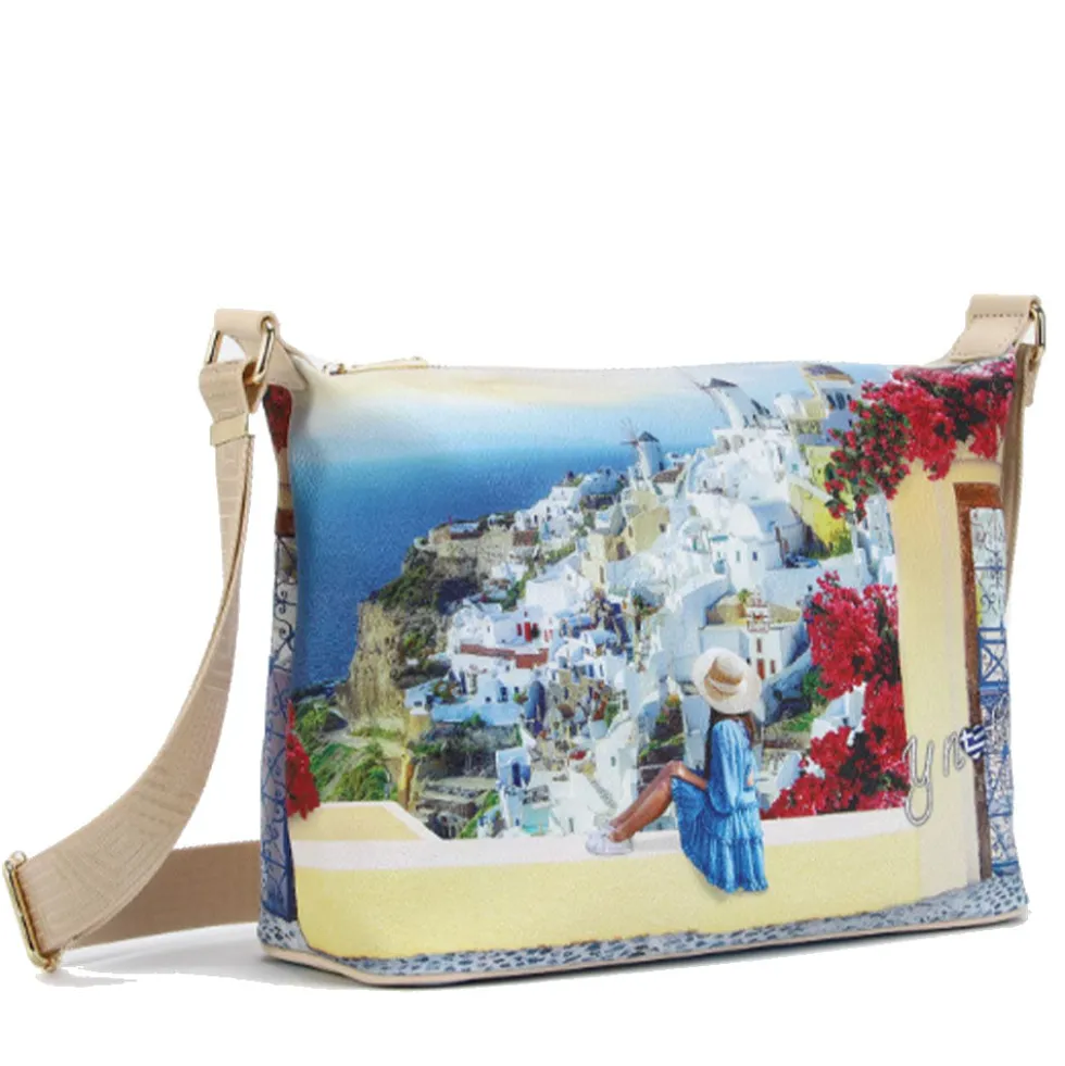 Borsa Donna Y NOT Hobo Easy Large a Tracolla YES-607 Greek Summer