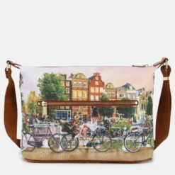 Borsa Donna Y NOT Hobo Easy Large a Tracolla YES-607 Flower River
