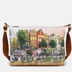 Borsa Donna Y NOT Hobo Easy Large a Tracolla YES-607 Flower River