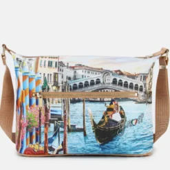 Borsa Donna Y NOT Hobo Easy Large a Tracolla YES-607 Dream in Venice