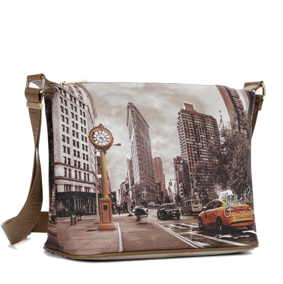 Borsa Donna Y NOT Hobo Easy Large a Tracolla YES-607 Golden Time