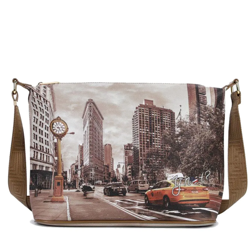 Borsa Donna Y NOT Hobo Easy Large a Tracolla YES-607 Golden Time