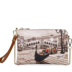 Borsa Donna Y NOT Pochette con Tracolla YES-384 Venice Postcard