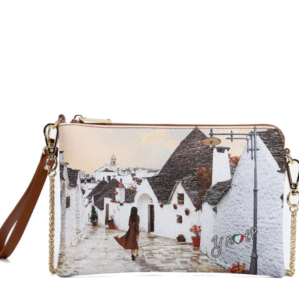 Borsa Donna Y NOT Pochette con Tracolla YES-384 Fall in Alberobello