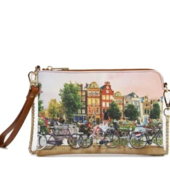 Borsa Donna Y NOT Pochette con Tracolla YES-384 Flower River
