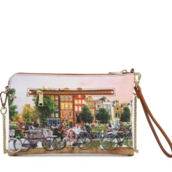 Borsa Donna Y NOT Pochette con Tracolla YES-303 Flower River