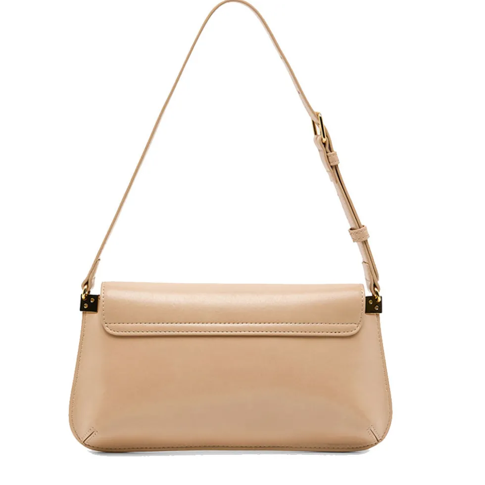 Borsa Piatta a Spalla LOVE MOSCHINO linea Lettering Logo Nude