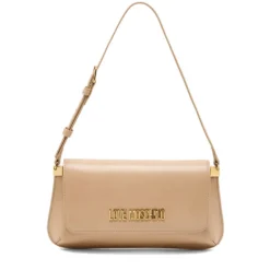 Borsa Piatta a Spalla LOVE MOSCHINO linea Lettering Logo Nude