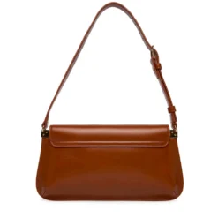 Borsa Piatta a Spalla LOVE MOSCHINO linea Lettering Logo color Cuoio