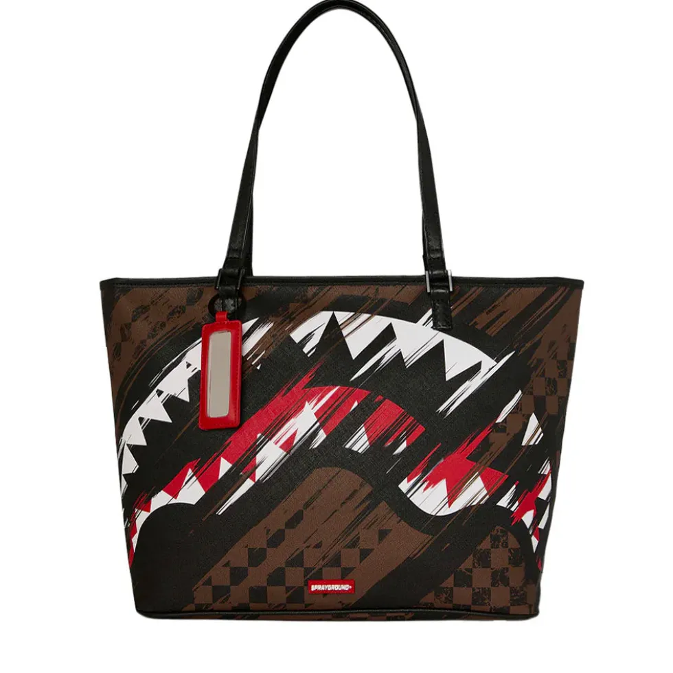 Borsa Tote Donna SPRAYGROUND stampa Smeared Grunge