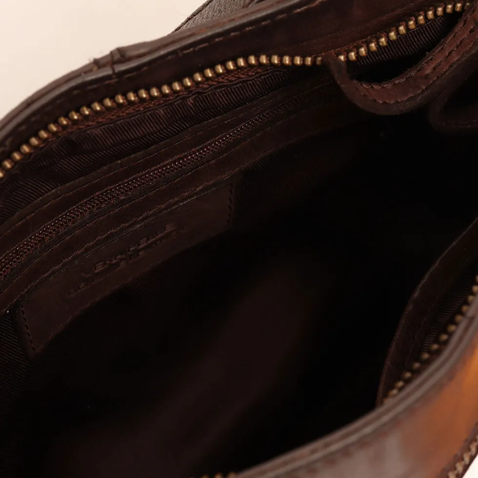 Borsello Uomo in Pelle Marrone - Gianni Conti linea Vintage