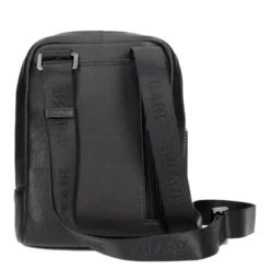 Borsello Uomo Medio 1A Classe Alviero Martini linea Western Leather in Pelle Nera LD07