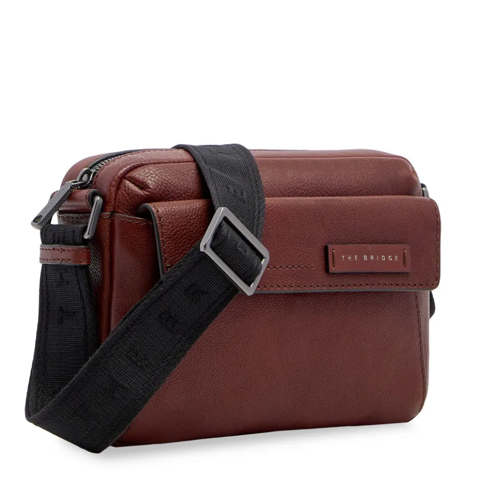 Borsello Uomo Orizzontale THE BRIDGE linea Ludovico in Pelle Marrone