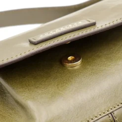 Camera Case Donna a Tracolla THE BRIDGE linea Flora in Pelle Verde Timo
