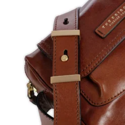Camera Case Donna a Tracolla THE BRIDGE linea Flora in Pelle Marrone