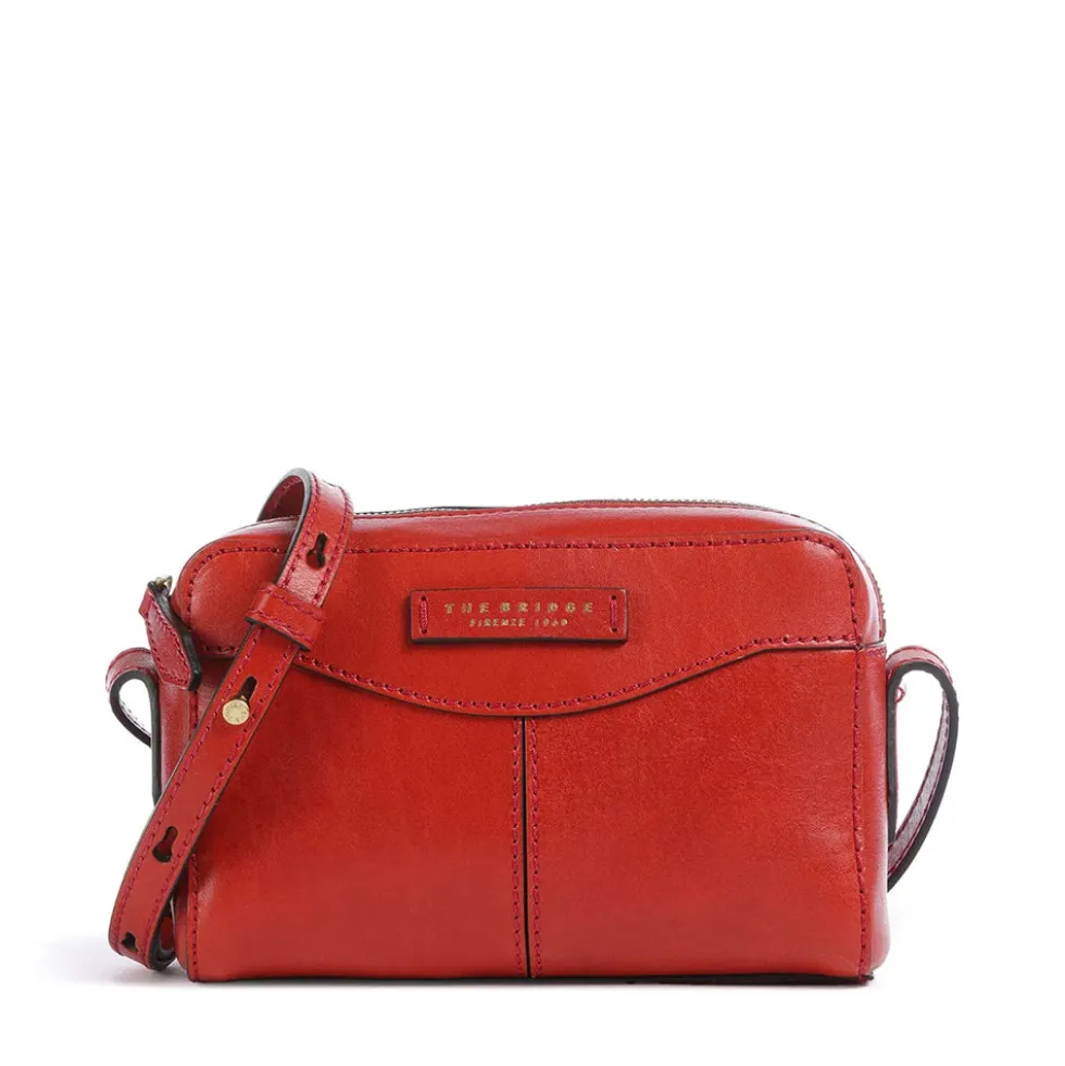 Camera Case THE BRIDGE linea Gloria in Pelle Arancio Bruciato