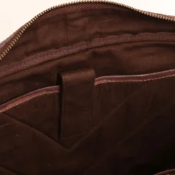 Cartella Uomo Due Manici con Tracolla Porta Pc 14" - Gianni Conti in Pelle Marrone