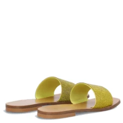 Ciabatta Flat Donna LIU JO Saba 04 con Strass Gialla