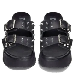 Ciabatte CULT Janis 3146 in Pelle Black - Silver