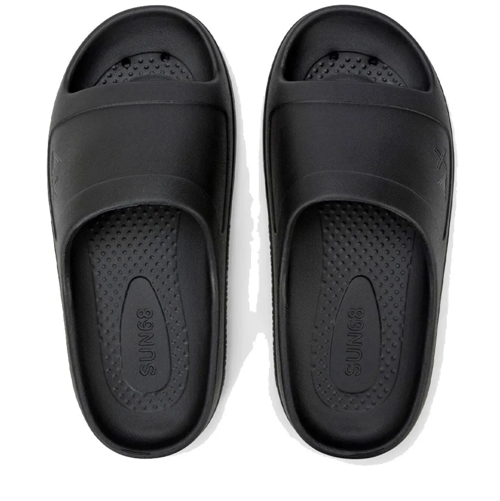Ciabatte da Donna Sun68 Linea Slippers Monoblock Logo Colore Nero - X36212