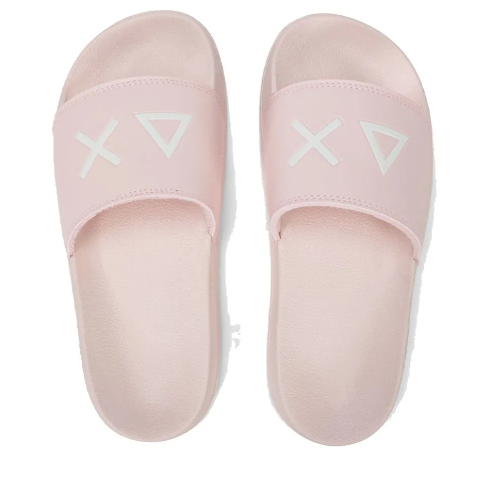 Ciabatte da Donna Sun68 Linea Slippers Logo Colore Porcellana - X36210