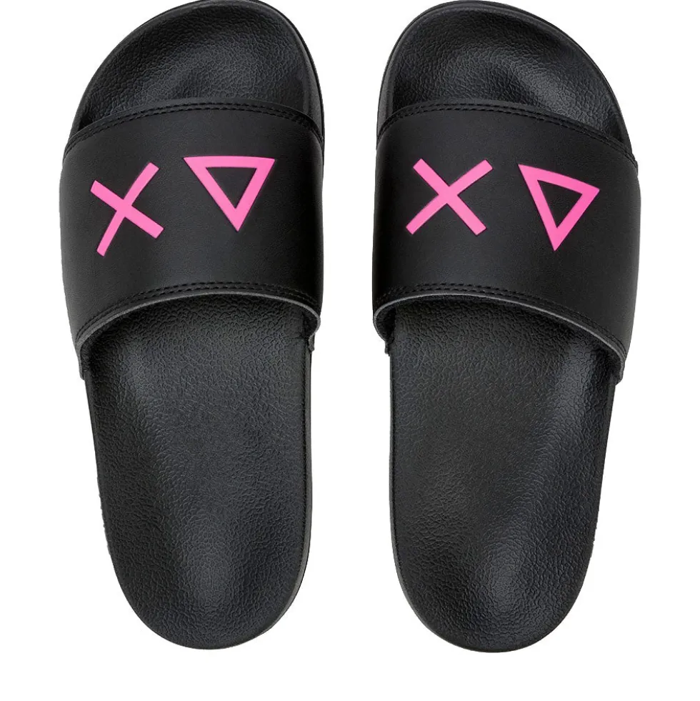 Ciabatte da Donna Sun68 Linea Slippers Logo Colore Nero - X36210