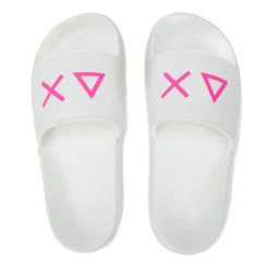 Ciabatte da Donna Sun68 Linea Slippers Logo Colore Bianco- X36210