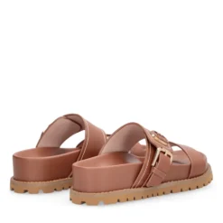 Ciabatte Donna Doppia Fascia LIU JO Livia 02 in Pelle color Cuoio