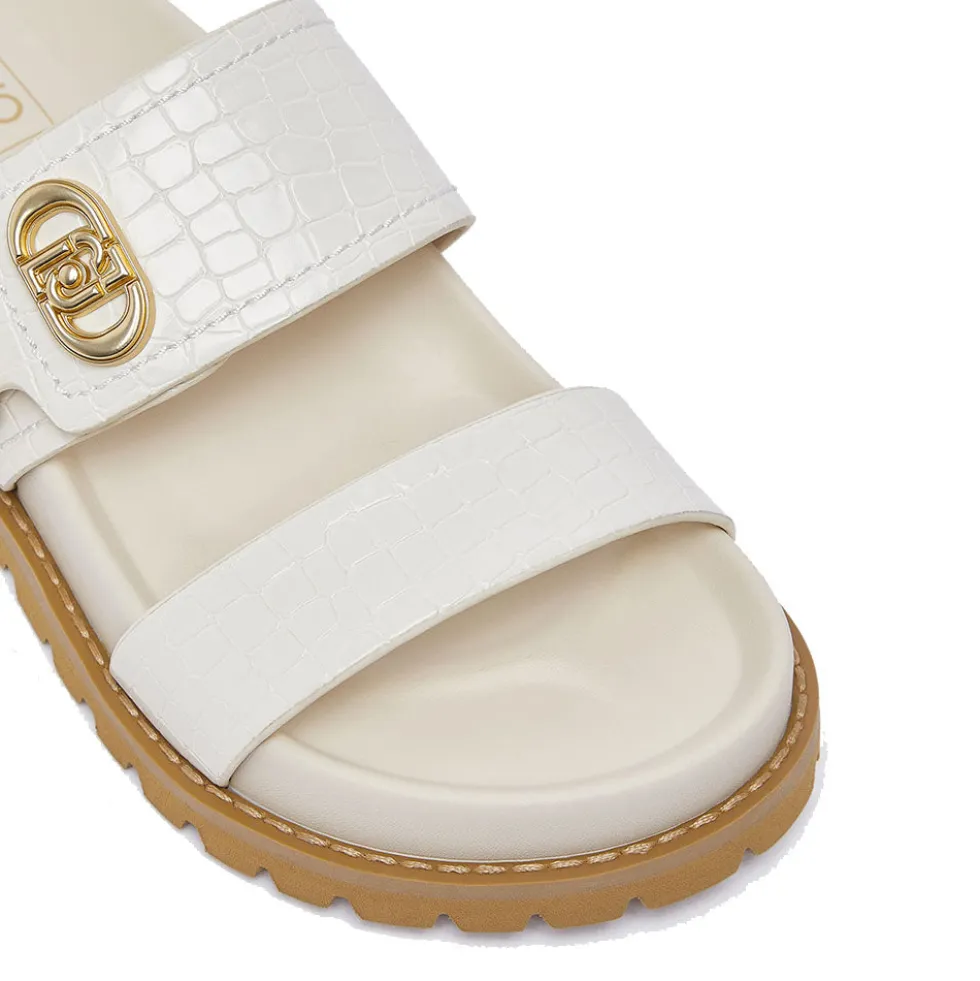Ciabatte Donna Doppia Fascia LIU JO Livia 02 stampa Cocco color Latte