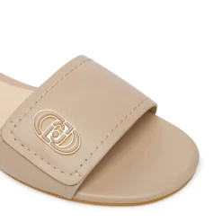 Ciabatte Donna Flat LIU JO Sandy 03 in Pelle Beige