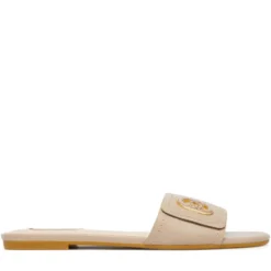 Ciabatte Donna Flat LIU JO Sandy 03 in Pelle Beige